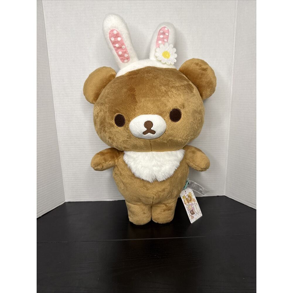 San-X Rilakkuma Chairoikoguma Bunny 19" Plush NWT